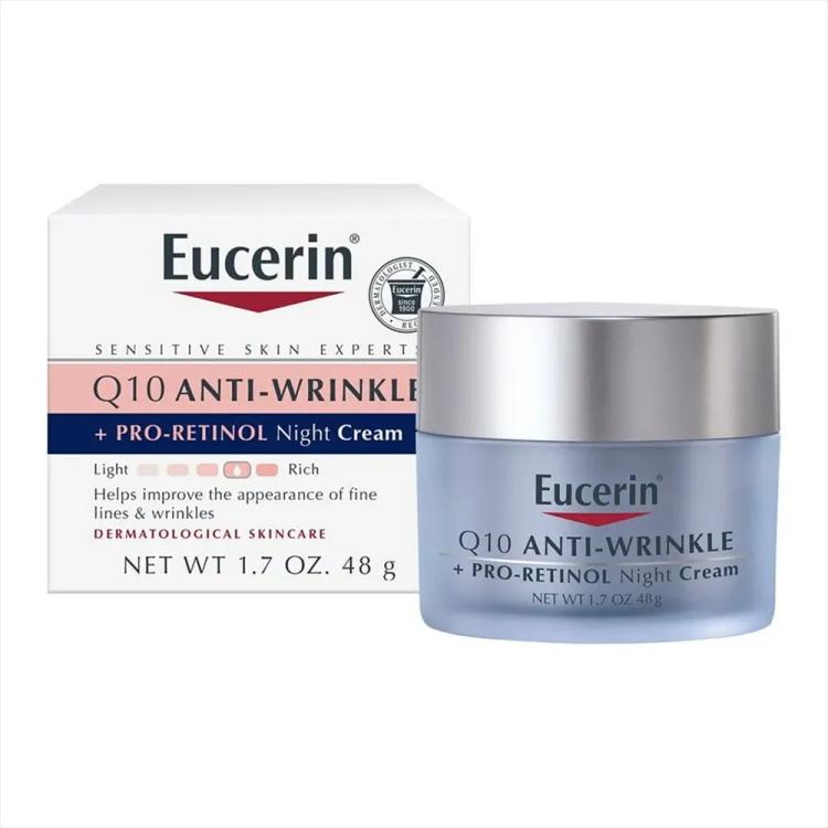 Eucerin Q10 Anti-Wrinkle + Pro-Retinol Night Cream - 48 g