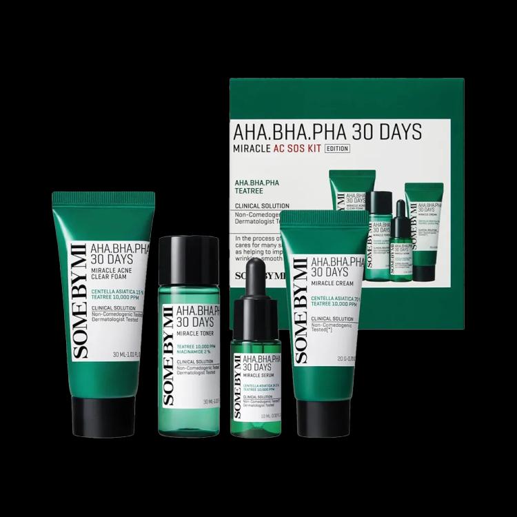 Some By Mi AHA BHA PHA 30 Days Miracle AC SOS Kit - 4 pcs