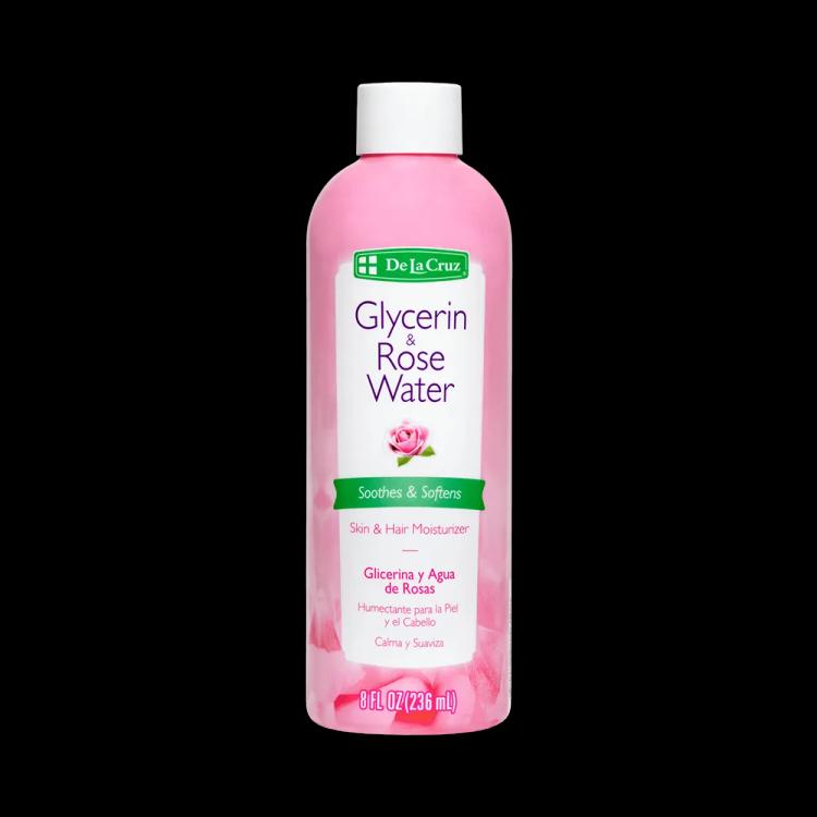 De la Cruz Glycerin & Rose Water Skin & Hair Moisturizer - 236 ml