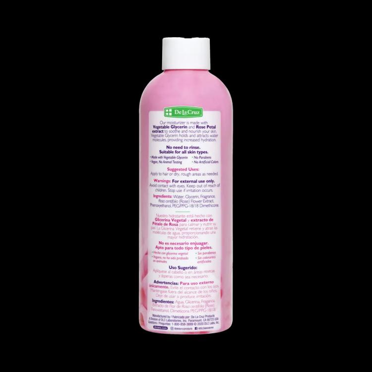 De la Cruz Glycerin & Rose Water Skin & Hair Moisturizer - 236 ml