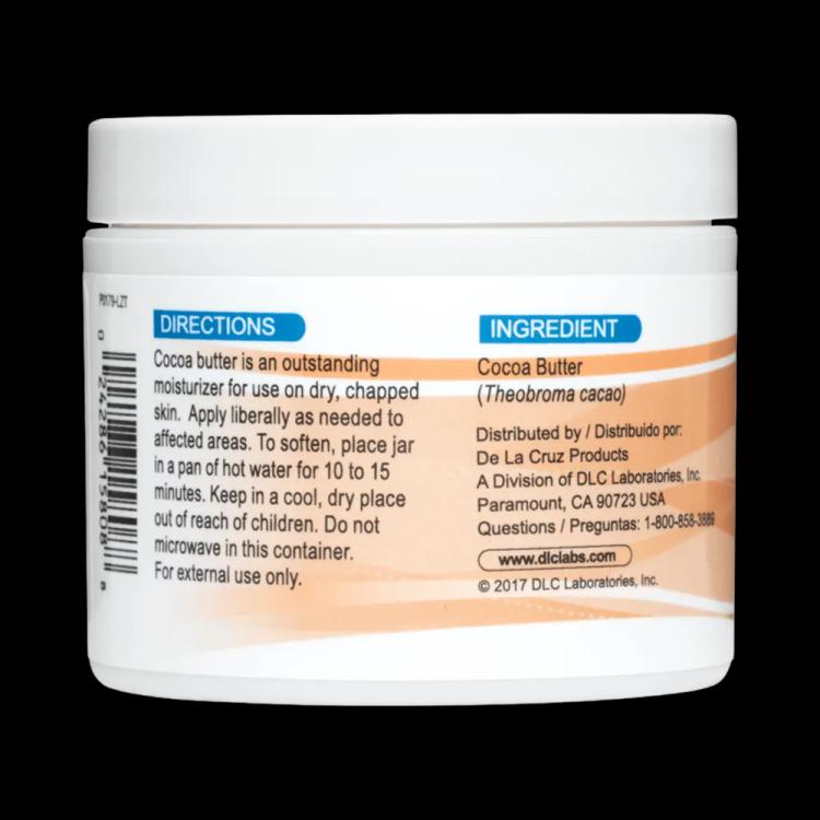 De La Cruz 100% Pure and Natural Cocoa Butter - 114 g