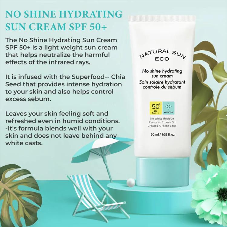 The Face Shop Natural Sun Eco No Shine Hydrating Sun Cream SPF 50+ - 50 ml