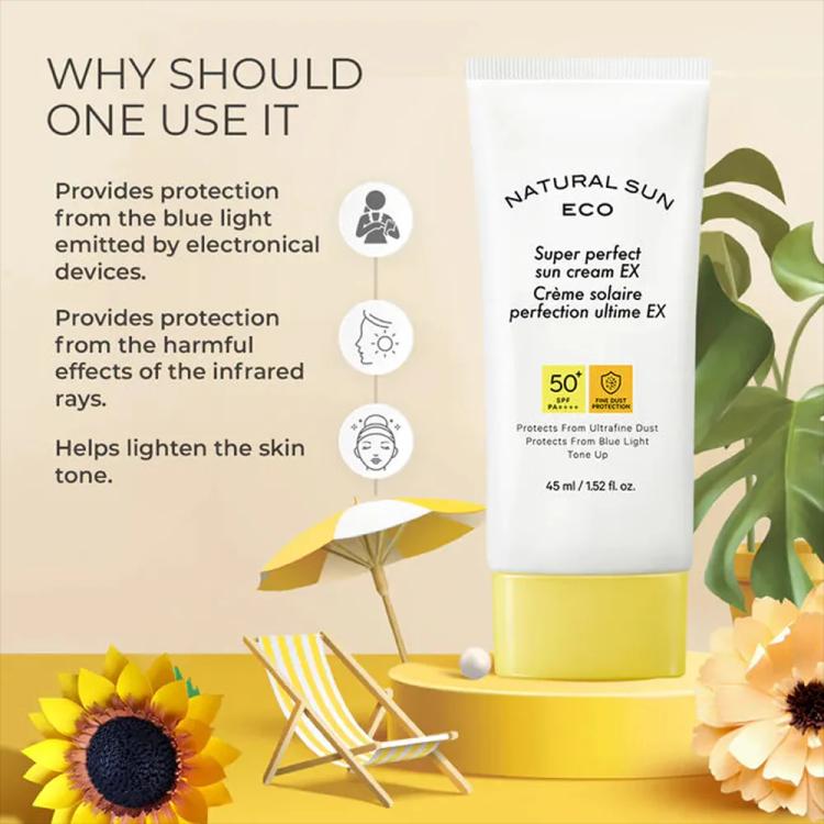 The Face Shop Natural Sun Eco Super Perfect Sun Cream SPF 50+ - 45 ml