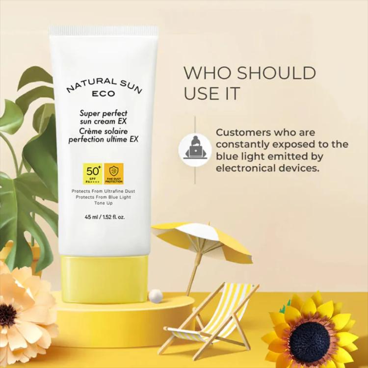 The Face Shop Natural Sun Eco Super Perfect Sun Cream SPF 50+ - 45 ml