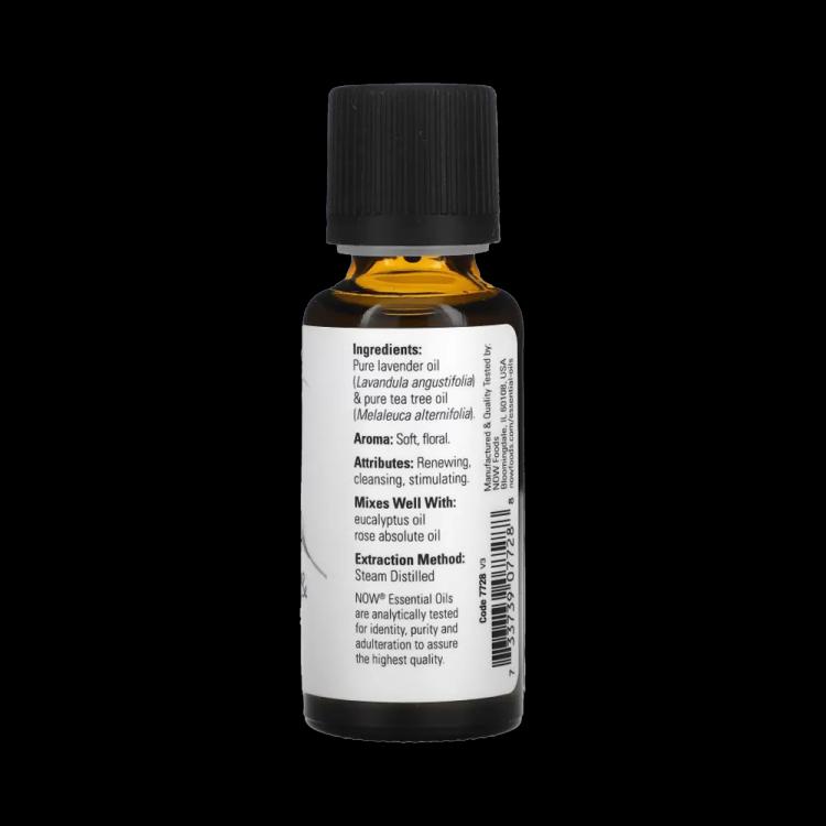 Now Solutions Essential Lavender & Tea Tree Oil Blend - 30 ml