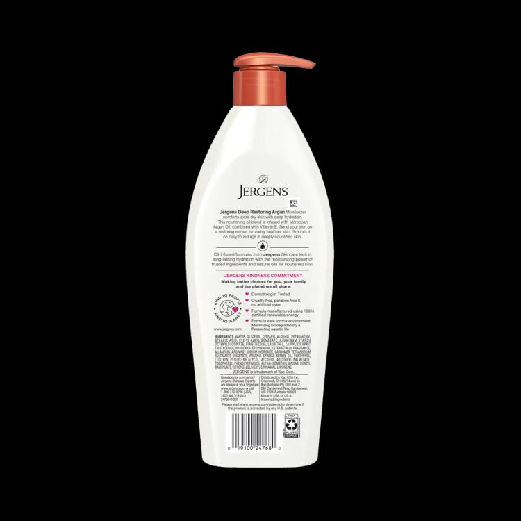 Jergens Oil-Infused Deep Restoring Argan Moisturiser - 400 ml