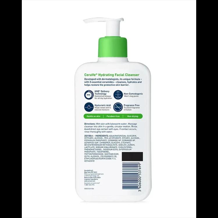 CeraVe Hydrating Facial Cleanser - 355 ml
