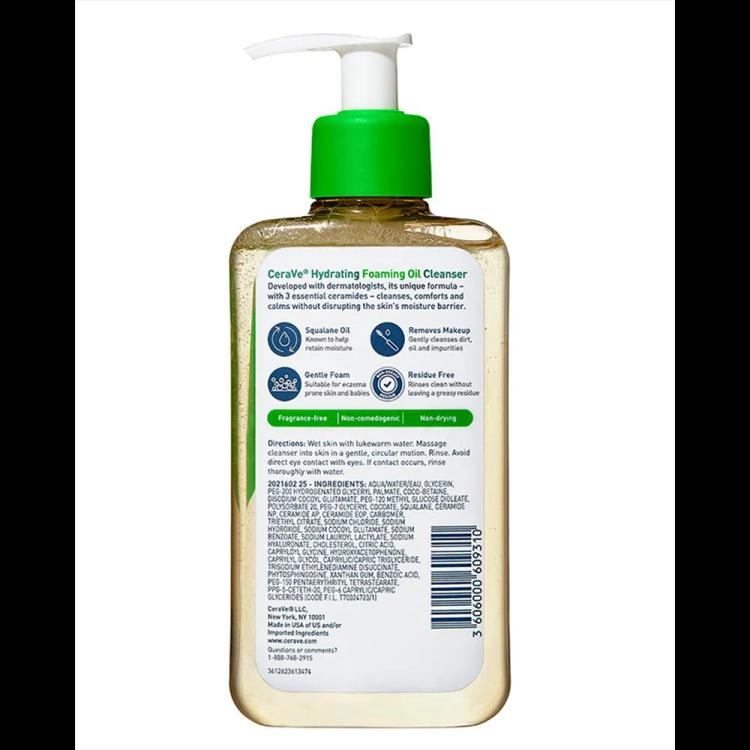 CeraVe Hydrating Foaming Oil Cleanser - 355 ml