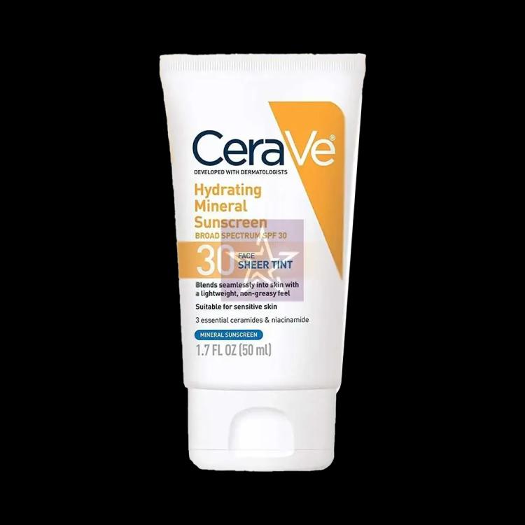 CeraVe Hydrating Mineral Sunscreen SPF 30 Face Sheer Tint - 50 ml