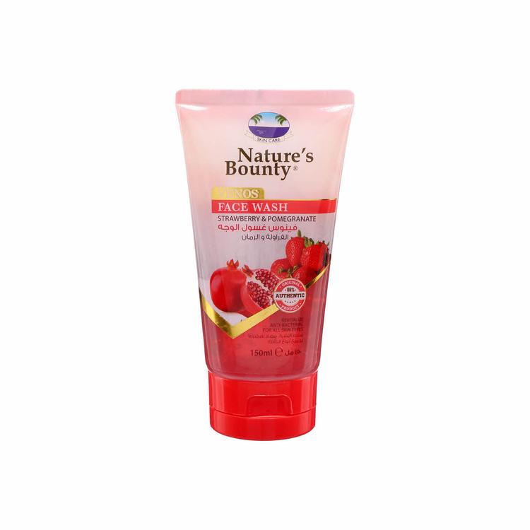 Nature's Bounty VENOS Face Wash Strawberry and Pomegranate - 150 ml