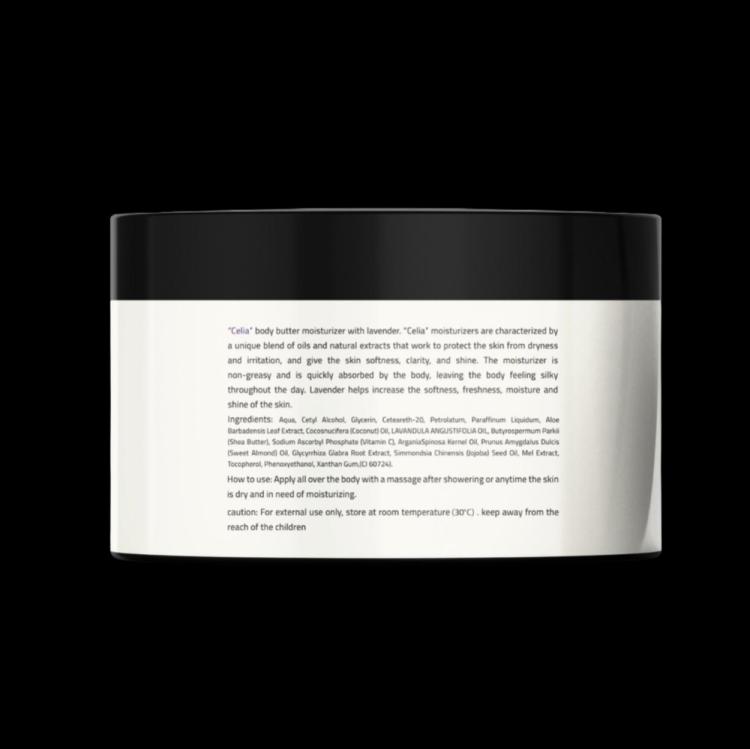 Celia Cosmetics Lavender & Shea Butter Moisturizer - 300 g