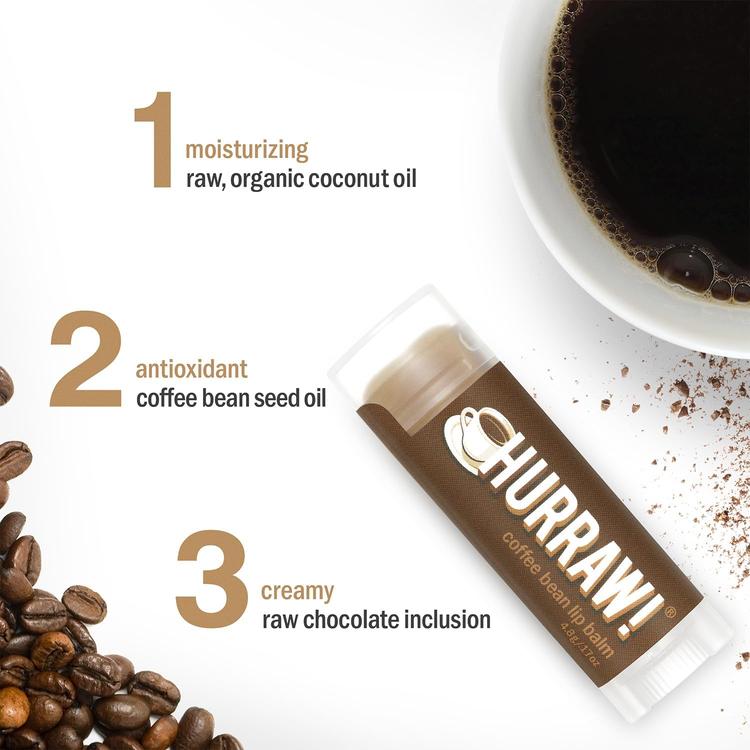 HURRAW! Coffee Bean Lip Balm - 4.8 g