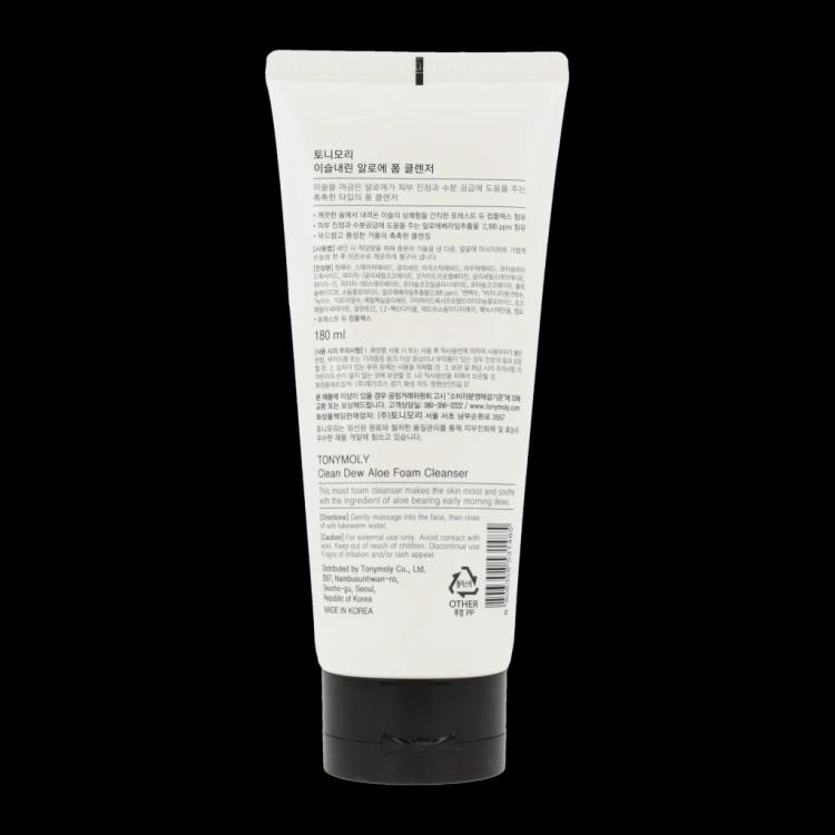 TONYMOLY Clean Dew Aloe Foam Cleanser - 180 ml
