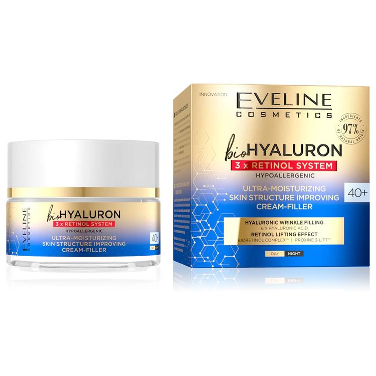 Eveline Bio Hyaluron 3X Retinol System Cream 40+ - 50 ml