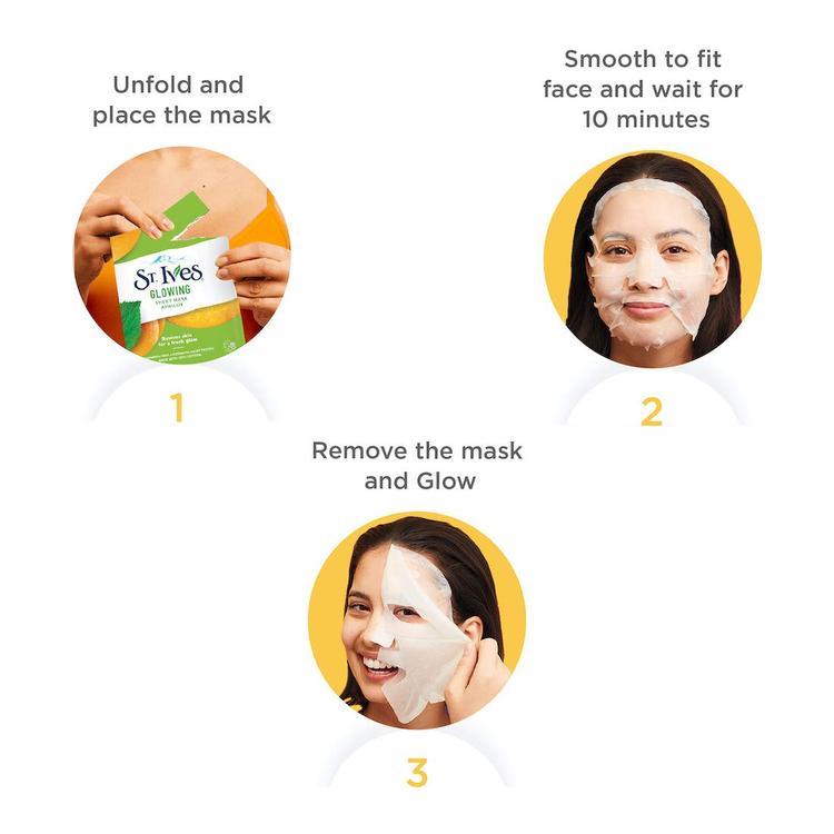 ST. Ives Glowing Apricot Sheet Mask