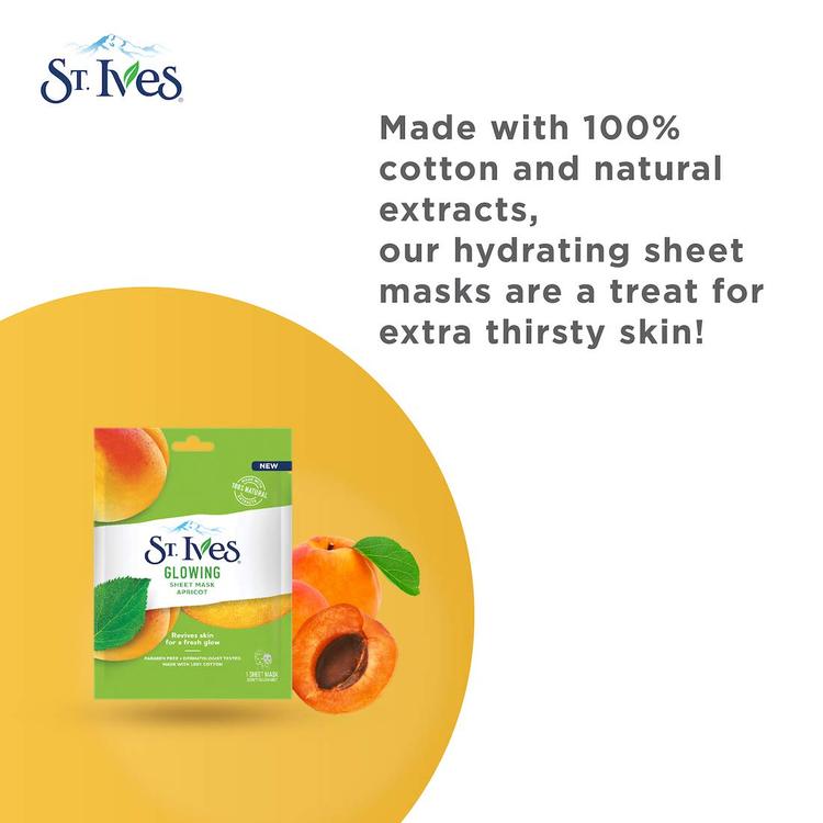 ST. Ives Glowing Apricot Sheet Mask