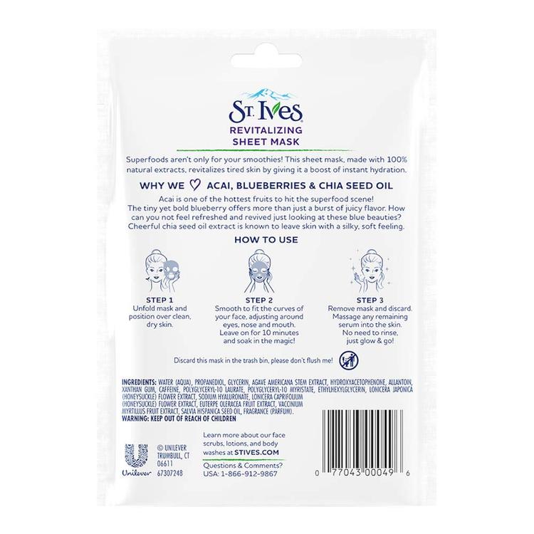 ST. Ives Glowing Apricot Sheet Mask