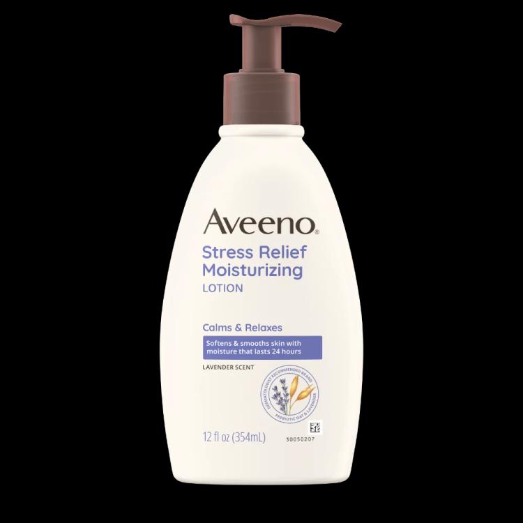 Aveeno Stress Relief Lavender Scent Moisturizing Lotion - 354 ml