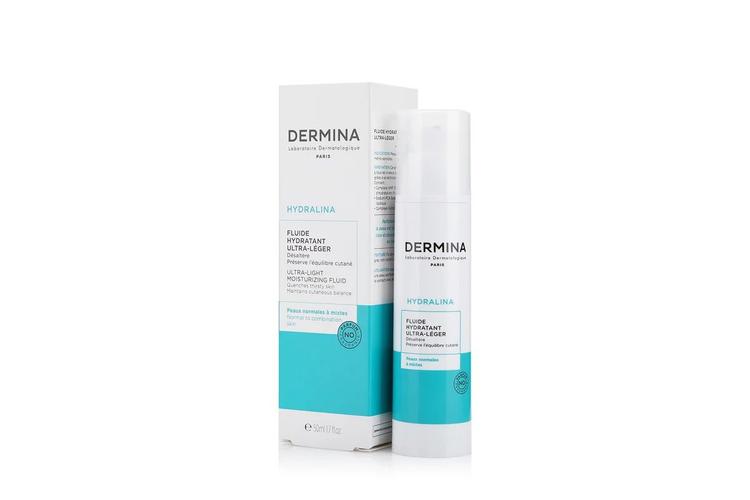 DERMINA Hydralina Ultra-Light Moisturizing Fluid - 50 ml