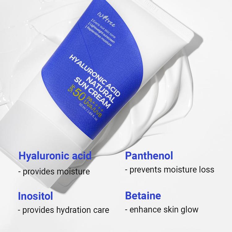 Isntree Hyaluronic Acid Natural Sun Cream SPF 50 - 50 ml