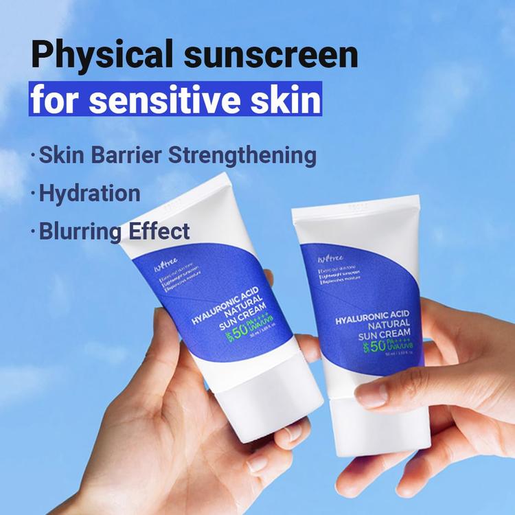 Isntree Hyaluronic Acid Natural Sun Cream SPF 50 - 50 ml
