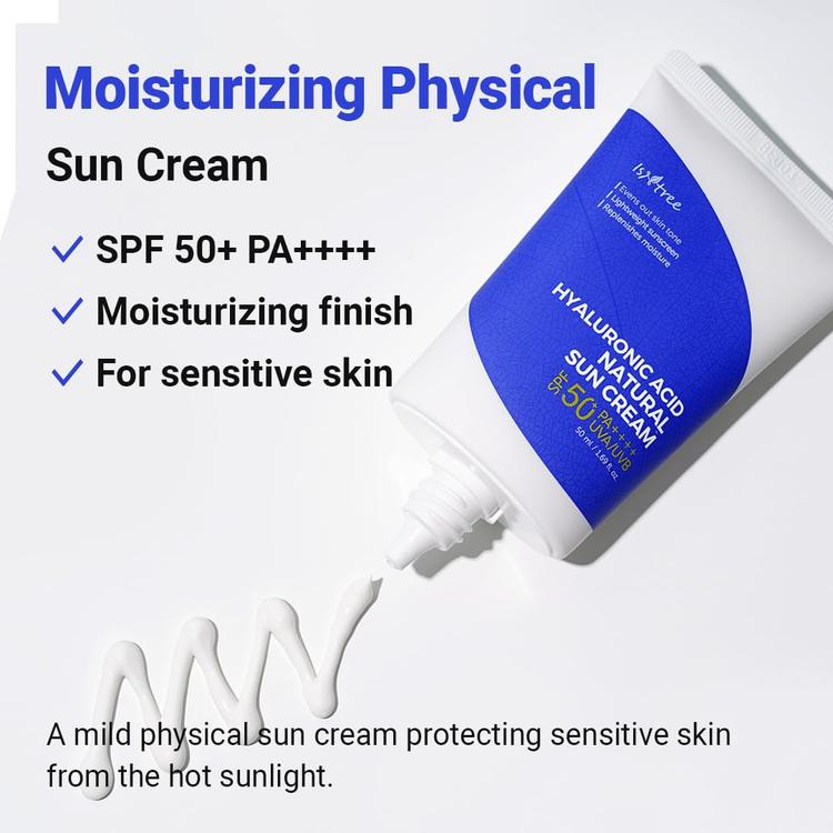 Isntree Hyaluronic Acid Natural Sun Cream SPF 50 - 50 ml
