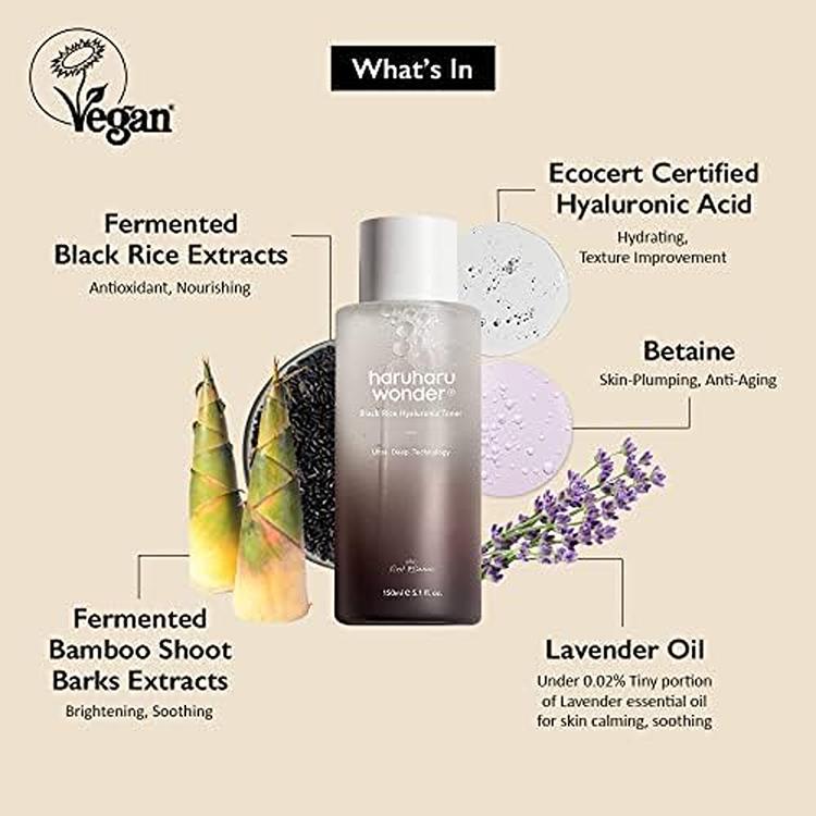 Haruharu Wonder Black Rice Hyaluronic Toner - 150 ml