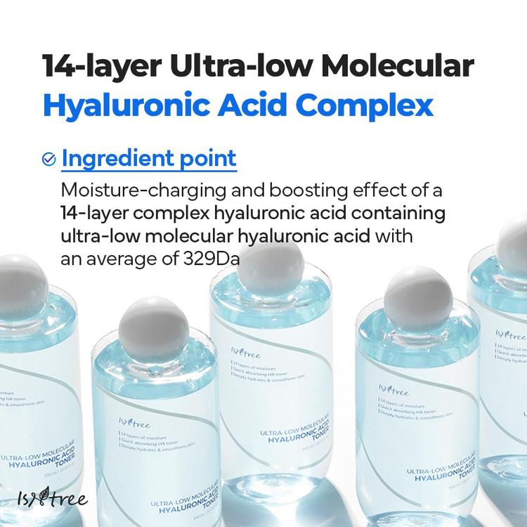 Isntree Ultra-Low Molecular Hyaluronic Acid Toner
 - 300 ml